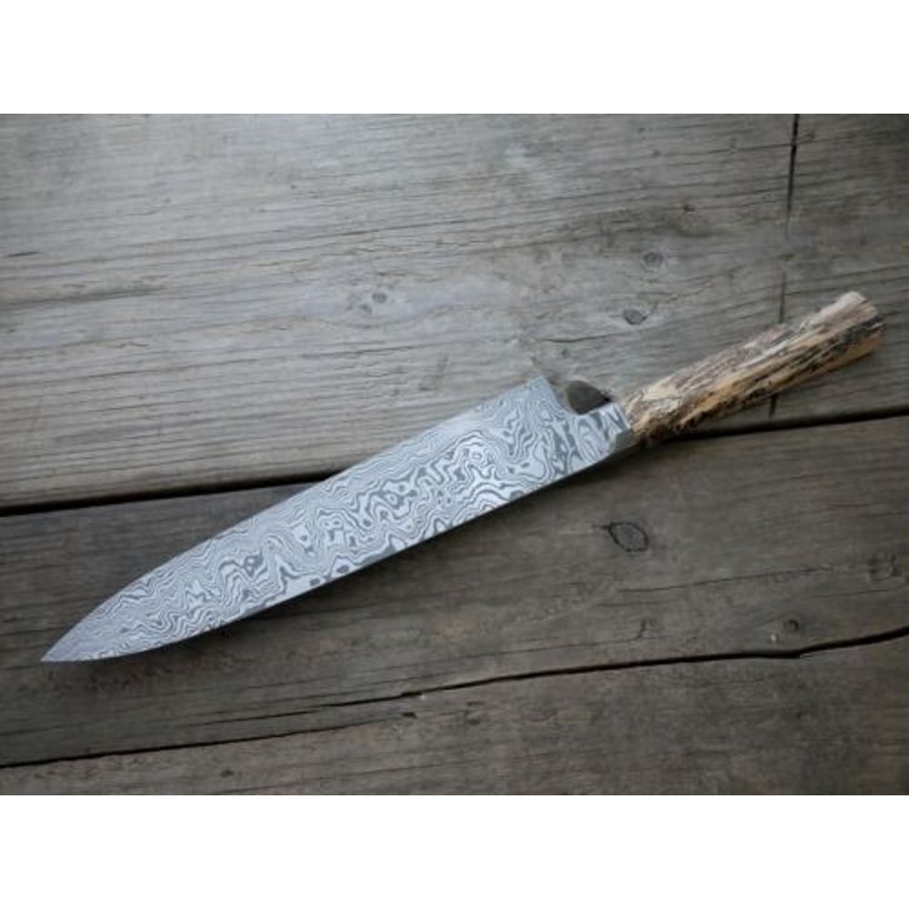 ForgeCraft Damascus Kitchen Knife Premium Wooden Handle Cooking Blade 1