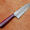 Custom Forged Damascus Kitchen Knife Wooden Handle 1