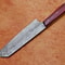 Custom Forged Damascus Kitchen Knife Wooden Handle 3