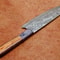 Damascus Steel Cooking Knife Handcrafted Wood Handle 1