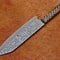Damascus Steel Blade Kitchen Knife Handcrafted Wood Handle 2