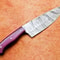 Handmade Kitchen Knife Forged Damascus Steel With Wood Handle 1