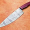 Handmade Kitchen Knife Forged Damascus Steel With Wood Handle 0
