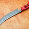 12 Custom Handmade Damascus Steel Chef Knife With Resin Handle Forged Kitchen Knife 1