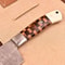 Hand Forged Damascus Steel Chef Knife With Leather Sheath Professional Kitchen Hunting Knife 2