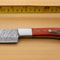 Custom Handmade Damascus Steel Hunting Camping Knife With Wooden Handle And Sheath 2