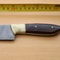 Hand Forged Damascus Steel Hunting Knife With Wooden Handle Sheath 2