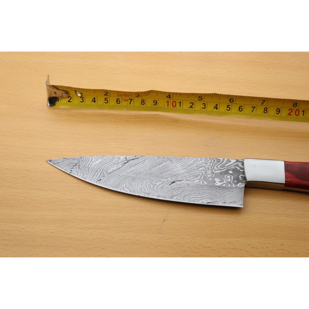 Damascus Steel Skinner Knife Handcrafted Hunting Camping Knife 3