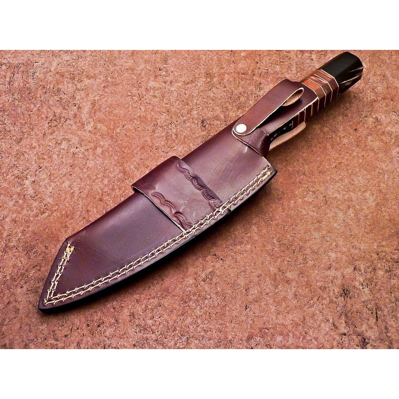 Custom Hand Forged Damascus Knife Chef Hunting Knife Gift 3