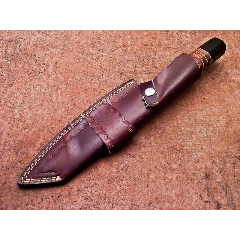 Custom Hand Forged Damascus Knife Chef Hunting Knife Gift 4