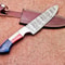 Traditional Damascus Steel Knife Handmade Wooden Handle Knife 1