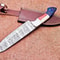 Traditional Damascus Steel Knife Handmade Wooden Handle Knife 2