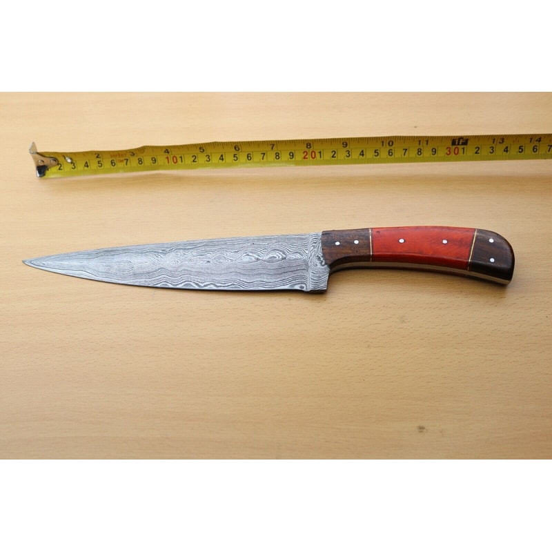 Premium Damascus Hunting Knife Handcrafted Wood Handle Knife 2