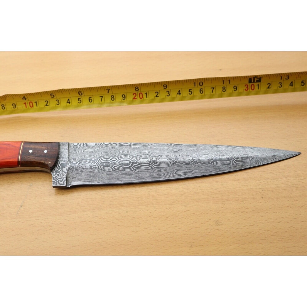 Premium Damascus Hunting Knife Handcrafted Wood Handle Knife 3