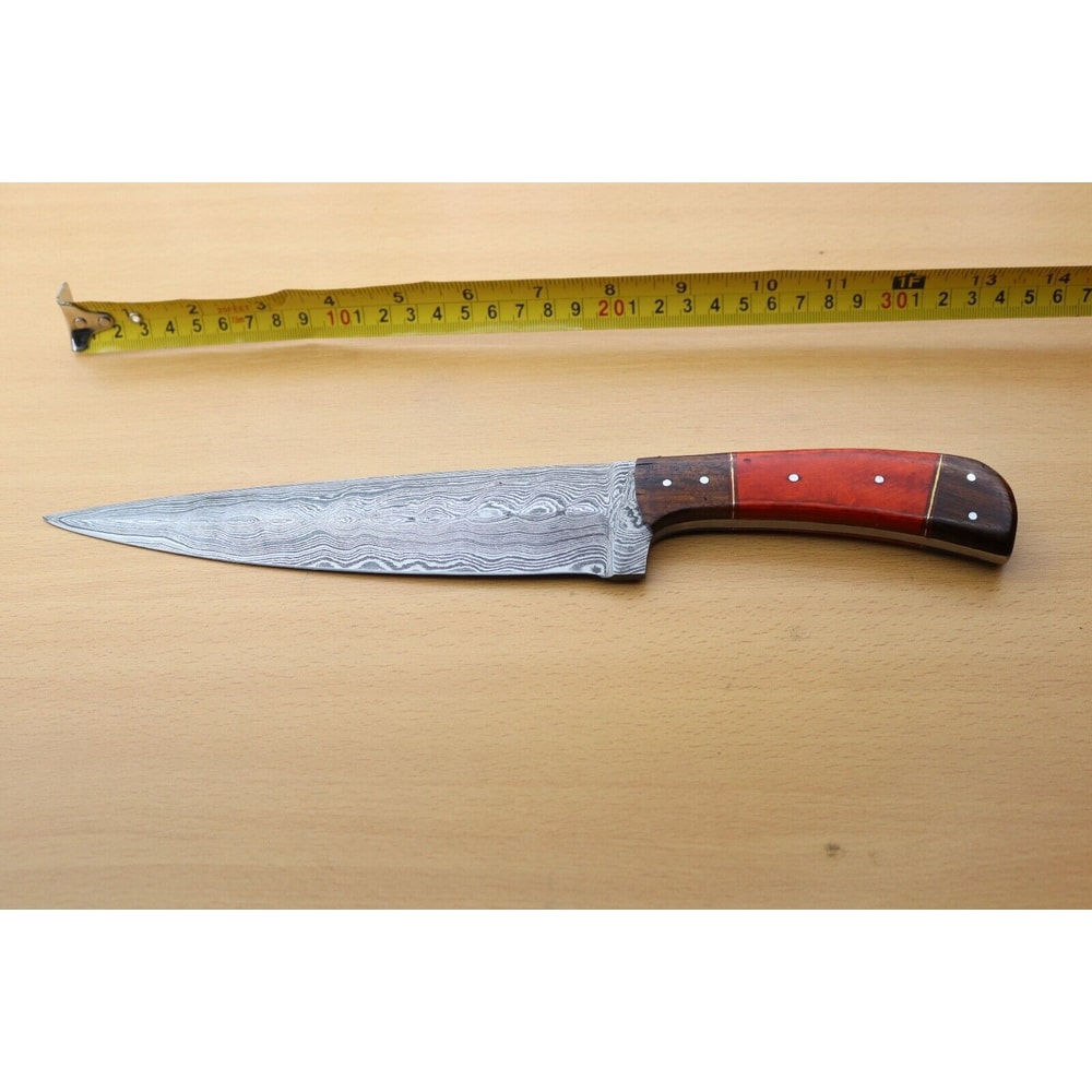 Premium Damascus Hunting Knife Handcrafted Wood Handle Knife 0