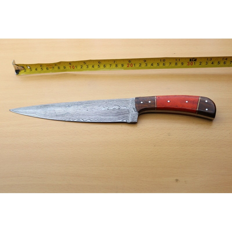 Premium Damascus Hunting Knife Handcrafted Wood Handle Knife 0