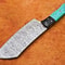 Custom Handmade Damascus Chef Cleaver Professional Kitchen Chopper Knife 3