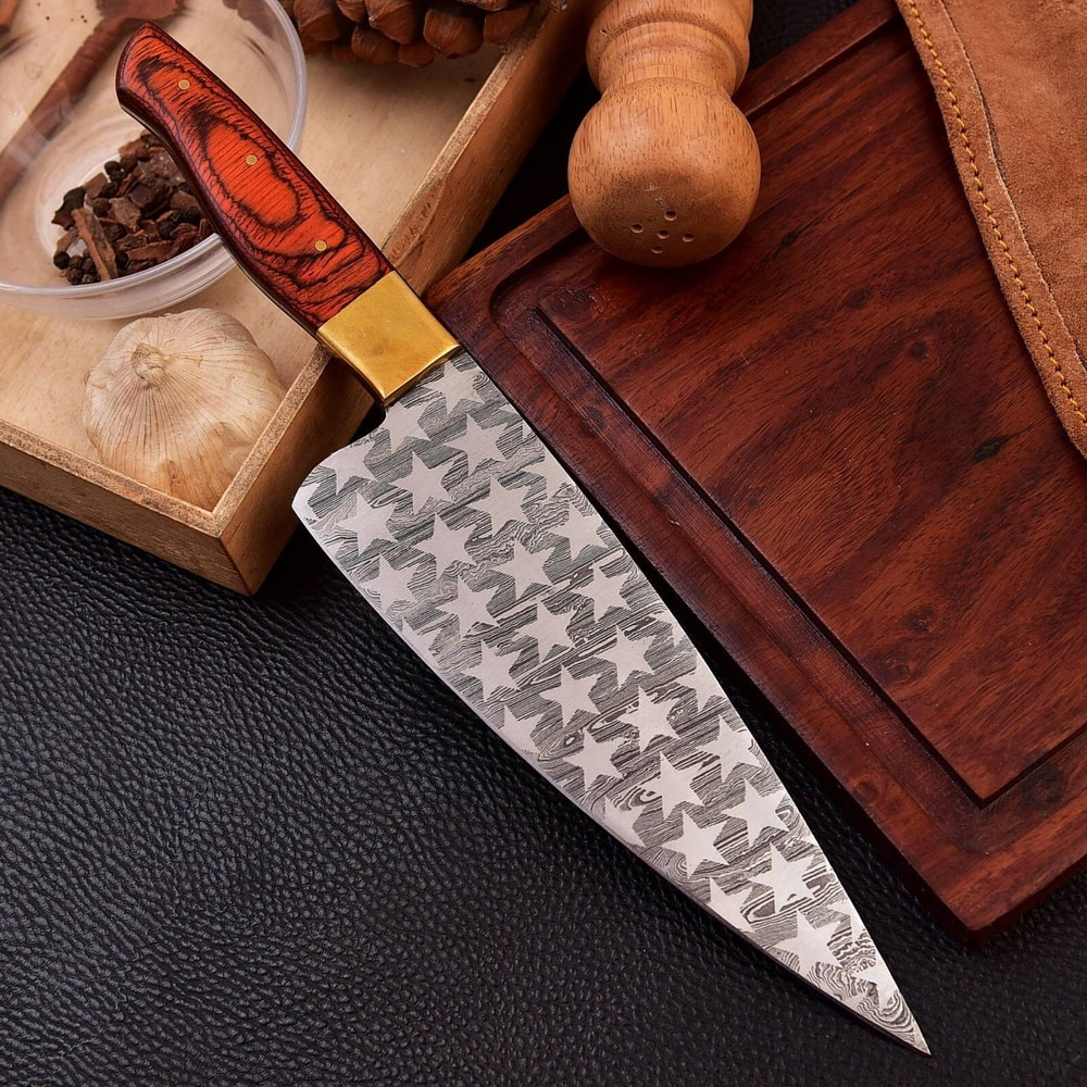 Professional 12 Chef Knife Damascus Steel Kitchen Knife Hardwood Handle 2