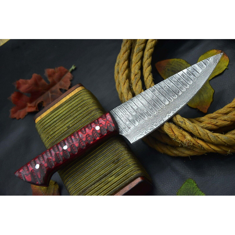 Luxury Handmade Damascus Chef Knife  Hardwood Handle Professional Knife 2