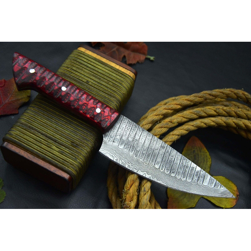 Luxury Handmade Damascus Chef Knife  Hardwood Handle Professional Knife 0