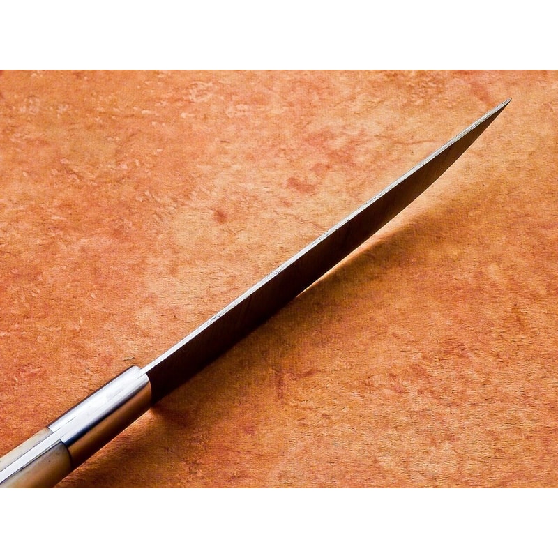 12 Handmade Damascus Steel Chef Knife With Camel Bone Handle 3
