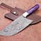 12 Damascus Steel Butcher Cleaver Handmade Chef Knife With Resin Handle 0