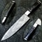 Damascus Steel Kitchen Knife HandForged Chef Knife Collector Gift Knife Resin Handle 0