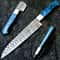 Professional Chef Damascus Knife Custom Handmade 13 INCH Blade Steel Bolster Resin Handle 0