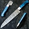 Professional Chef Damascus Knife Custom Handmade 13 INCH Blade Steel Bolster Resin Handle 0