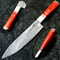 Perfect Gift For Him Custom Forged 13 Inch Damascus Chef Knife High Carbon Blade Kitchen Knife 0