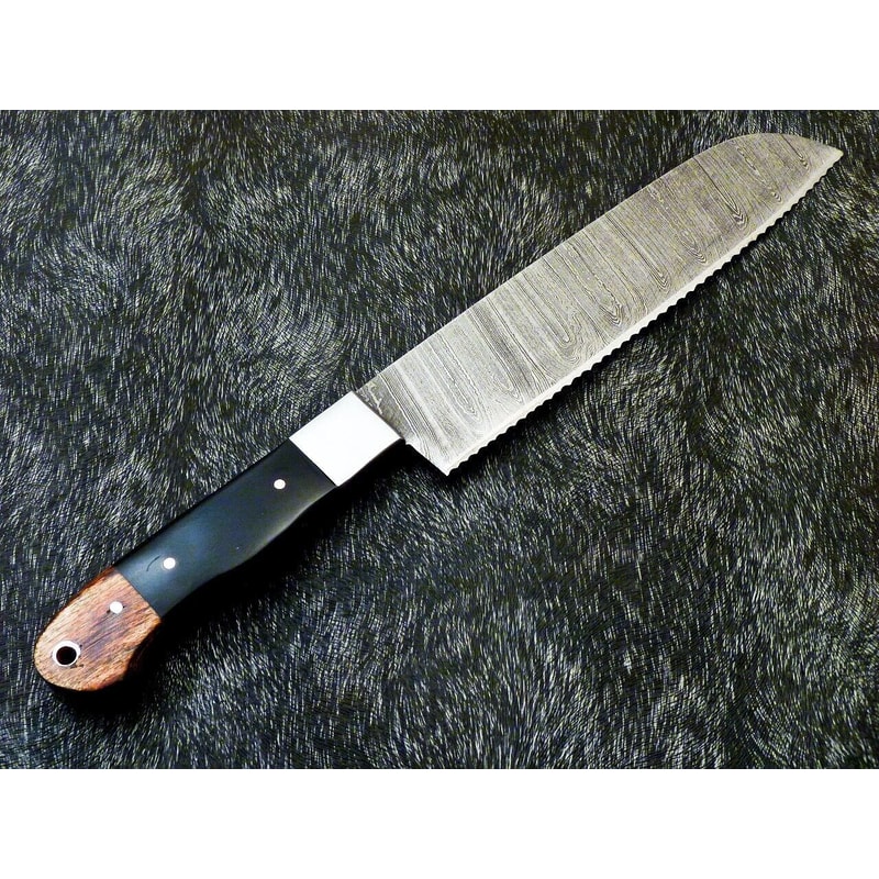 12 Custom Handmade Damascus Steel Chef Knife Forged Kitchen Knife 1