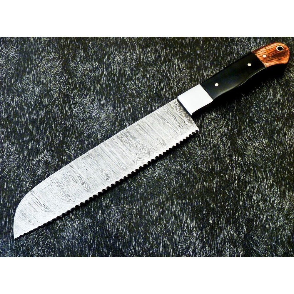 12 Custom Handmade Damascus Steel Chef Knife Forged Kitchen Knife 3