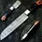 12 Custom Handmade Damascus Steel Chef Knife Forged Kitchen Knife 0