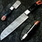 12 Custom Handmade Damascus Steel Chef Knife Forged Kitchen Knife 0