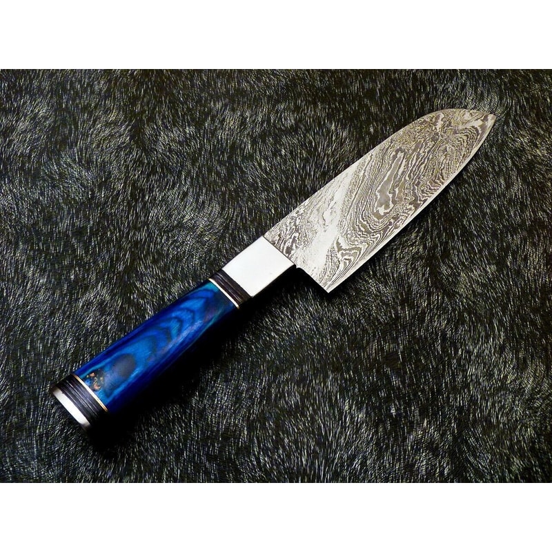 11 Custom Handmade Damascus Steel Chef Knife Forged Kitchen Knife With Hardwood Handle 1
