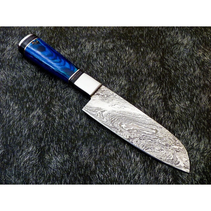 11 Custom Handmade Damascus Steel Chef Knife Forged Kitchen Knife With Hardwood Handle 2