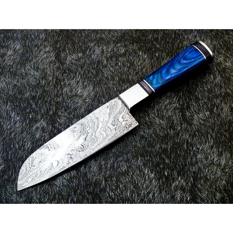 11 Custom Handmade Damascus Steel Chef Knife Forged Kitchen Knife With Hardwood Handle 3