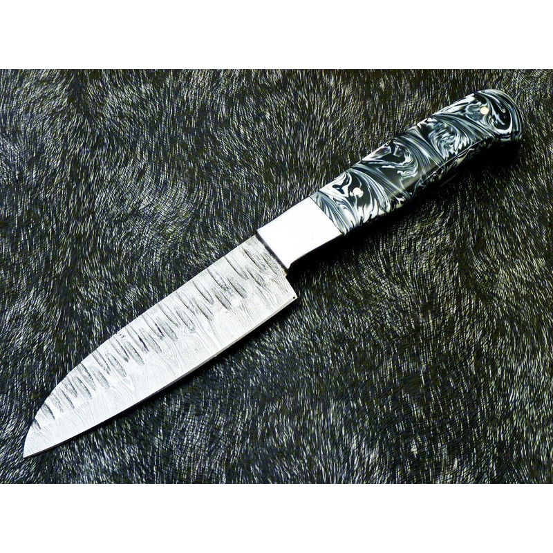 HandForged Damascus Steel Chef Knife Full Tang Kitchen Knife 384 Layers High Carbon Blade 3