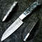 HandForged Damascus Steel Chef Knife Full Tang Kitchen Knife 384 Layers High Carbon Blade 0