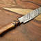 Professional Handmade Chef Knife  11 Inch Forged Damascus Blade  Hardwood Handle  Kitchen Gift 3