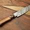 Professional Handmade Chef Knife 11 Inch Forged Damascus Blade Hardwood Handle Kitchen Gift 3