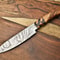 Professional Handmade Chef Knife 11 Inch Forged Damascus Blade Hardwood Handle Kitchen Gift 0