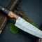 Damascus Steel Chef Knife Custom Handmade Kitchen Knife Sharp Forged Blade Gift Knife 0