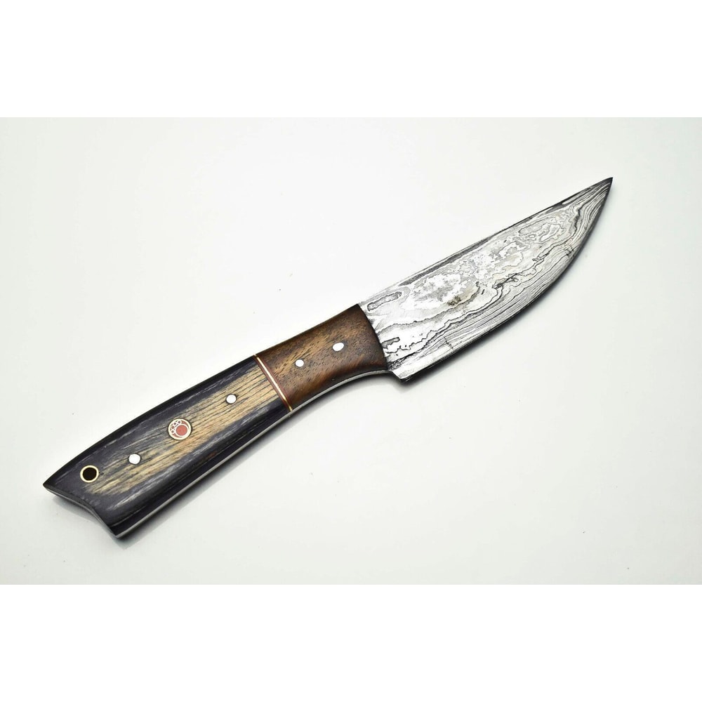 Unique Damascus Steel Knife Full Tang Chef Knife Handmade Forged Blade For Kitchen Camping 3