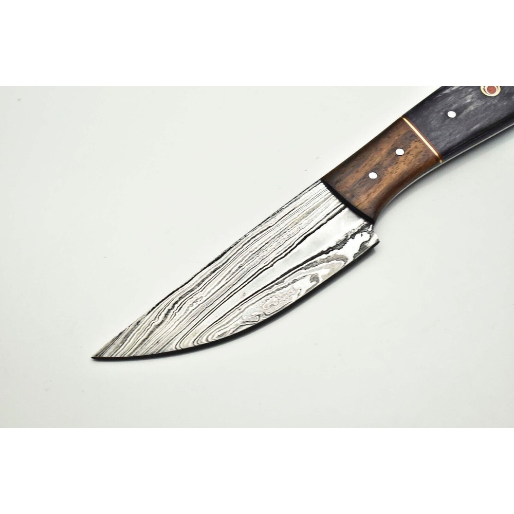 Unique Damascus Steel Knife Full Tang Chef Knife Handmade Forged Blade For Kitchen Camping 2