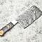 Damascus Steel Knife Full Tang Chef Knife Handmade Forged Blade For Kitchen Camping 3