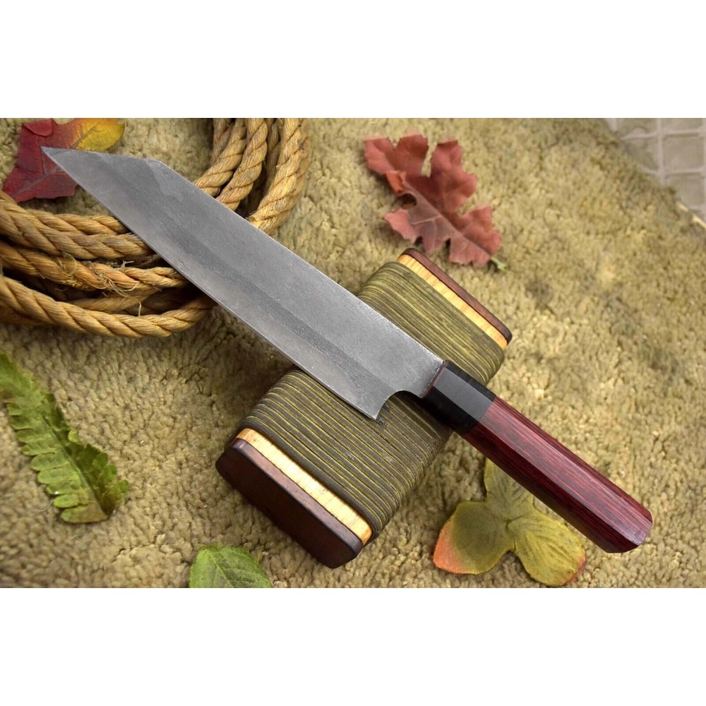 Beautiful Handmade Damascus Chef Knife Forged Full Tang Blade Collectible Kitchen Knife 1