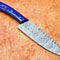 Handmade Damascus Steel Chef Knife Forged Outdoor Sport Knife Full Tang Blade 1