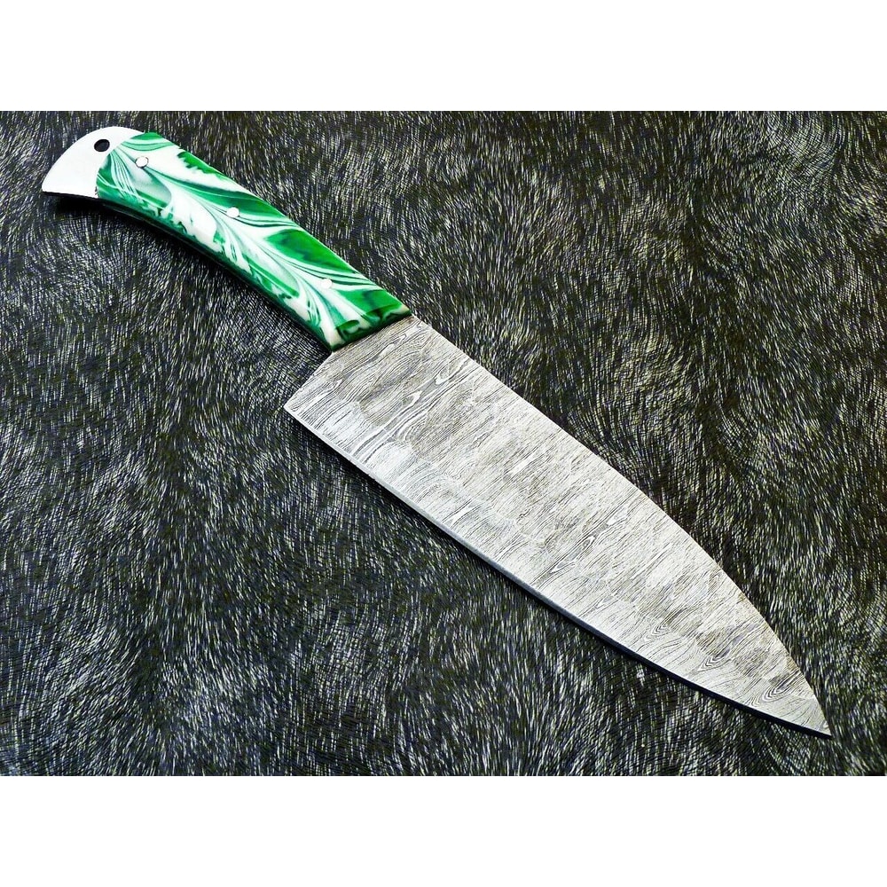 Professional Chef Knife Custom Forged Damascus Blade Full Tang Handmade Kitchen Knife 2