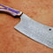 12 Handmade Damascus Steel Chopper Knife Professional Chef Cleaver With Natural Wood Handle 1